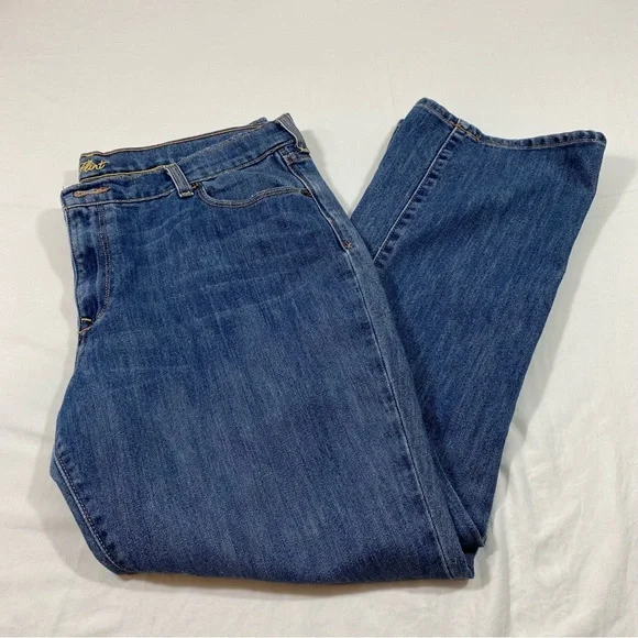 Old Navy Denim Ankle Jeans Casual Medium wash Midrise Short Straight Fit… - Picture 11 of 11